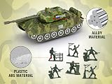 Crelloci Army Toys 18 PCS Submarine Diecast Military Tank Helicopter Playset view 7