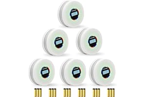 Yfwsrecinoe 6 Pack Upgraded Combination Smoke and Carbon Monoxide Alarm Detector, Dual Sensor Smoke Alarm&Carbon Monoxide Detector (Includes Battery)