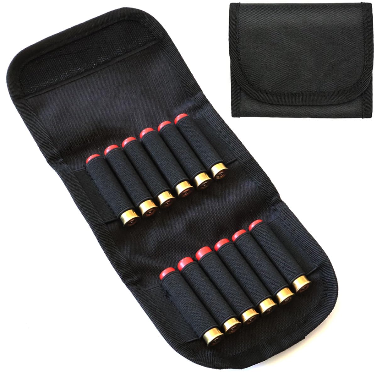 410 Gauge Shotgun Cartridge Belt Pouch 12 Round Case Ammo Holder Bag Wallet Carrier .410 Bore Hunting Shooting Clay Pigeon