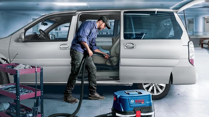 Aspiratore a umido/a secco GAS 12-25 PL (motore da 1.250 W, portata di 65 l/s, depressione di 200 mbar, incl. filtro HEPA, bocchetta a lancia)