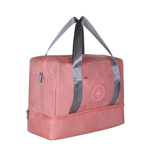 light pink gym bag