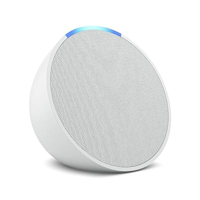 Amazon Echo Pop (newest model), Our smallest speaker, Designed for Alexa+, Fits in any room, Glacier White