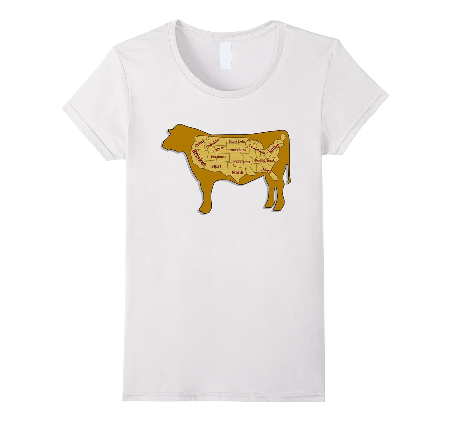 Butcher Cow Parts Steak Tshirt Men Women Kids4LVS 4loveshirt