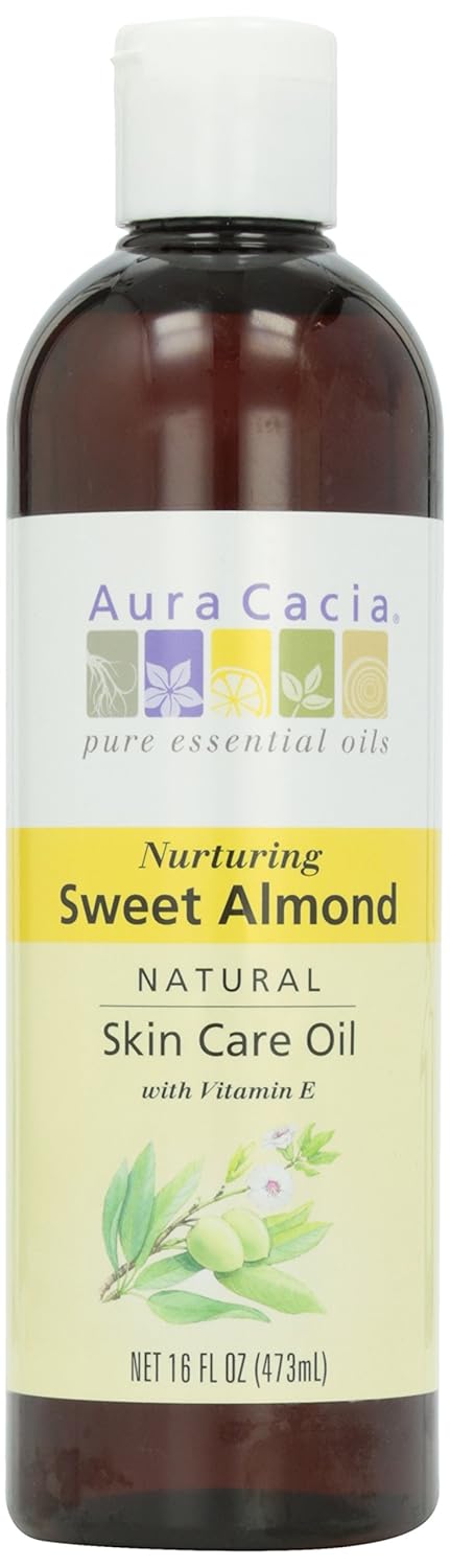 Aura Cacia Natural Skin Care Oil, Sweet Almond, 16 oz