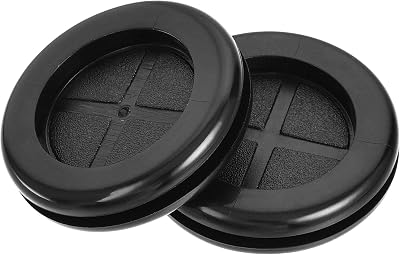 SourcingMap Rubber Grommet Round Double-Sided 32 mm Drill Hole Grommet 4pc