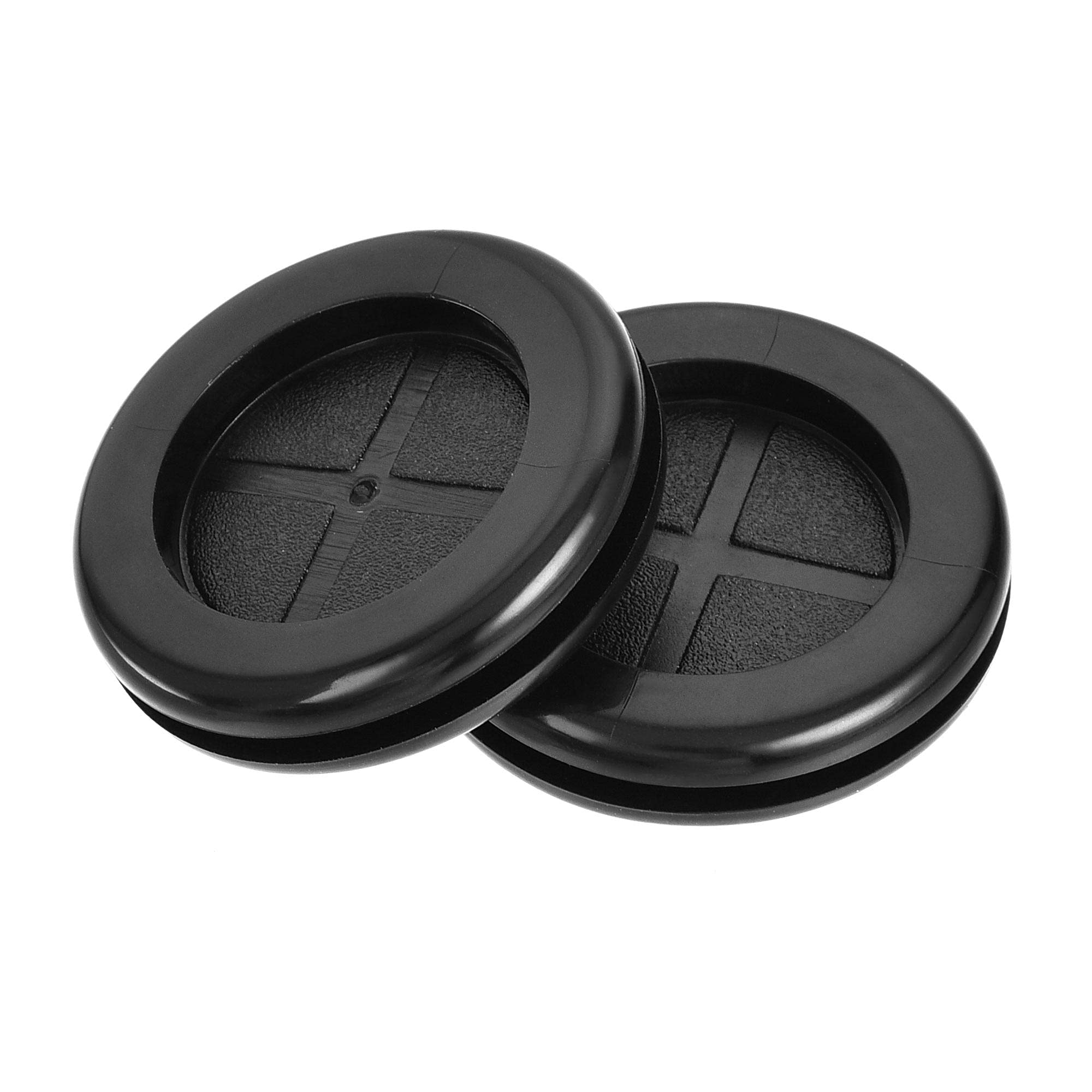 sourcing map Rubber Grommet Round Double-Sided Mount Dia 32 mm for Wire Protection 8pcs