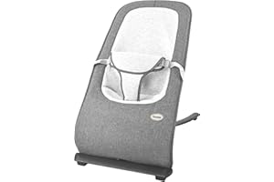 KIDSVIEW Baby Bouncer,Portable Baby Bouncer Seat for Infants,Bouncer Seat for Babies, Baby Bouncer Seat with 3-Point Harness, Seat & Infant to Toddler Rocker for Babies 0-6 Months(Dark Grey)