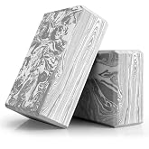 Yoga Blocks 2 Pack, 9x6x3in Pilates Block, Non-Slip Foam Brick for Exercise | High Density Foam Yoga Bricks, Exercise Blocks for Working Out, Non-Slip Pilates Stretching Props Home Gym Studio Accessories