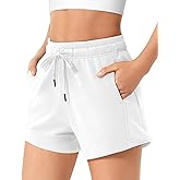 YEOREO Beata Sweat Shorts Women with Pockets Drawstring Cotton Summer Workout Casual Lounge Athletic Shorts