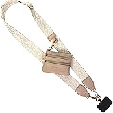 Save the Girls Original Clip and Go Phone Strap Pattern - Crossbody Phone Strap Chain with Zipper Wallet Pouch