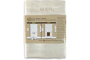 SNAIL SAKK: Mail Catcher for Mail Slots - Cream. No More Mail on The Floor! Reduces drafts, Protects Privacy, and More. No Tools or Screws Needed. for Home, Office, and Garage Doors. (Basket, Bag)