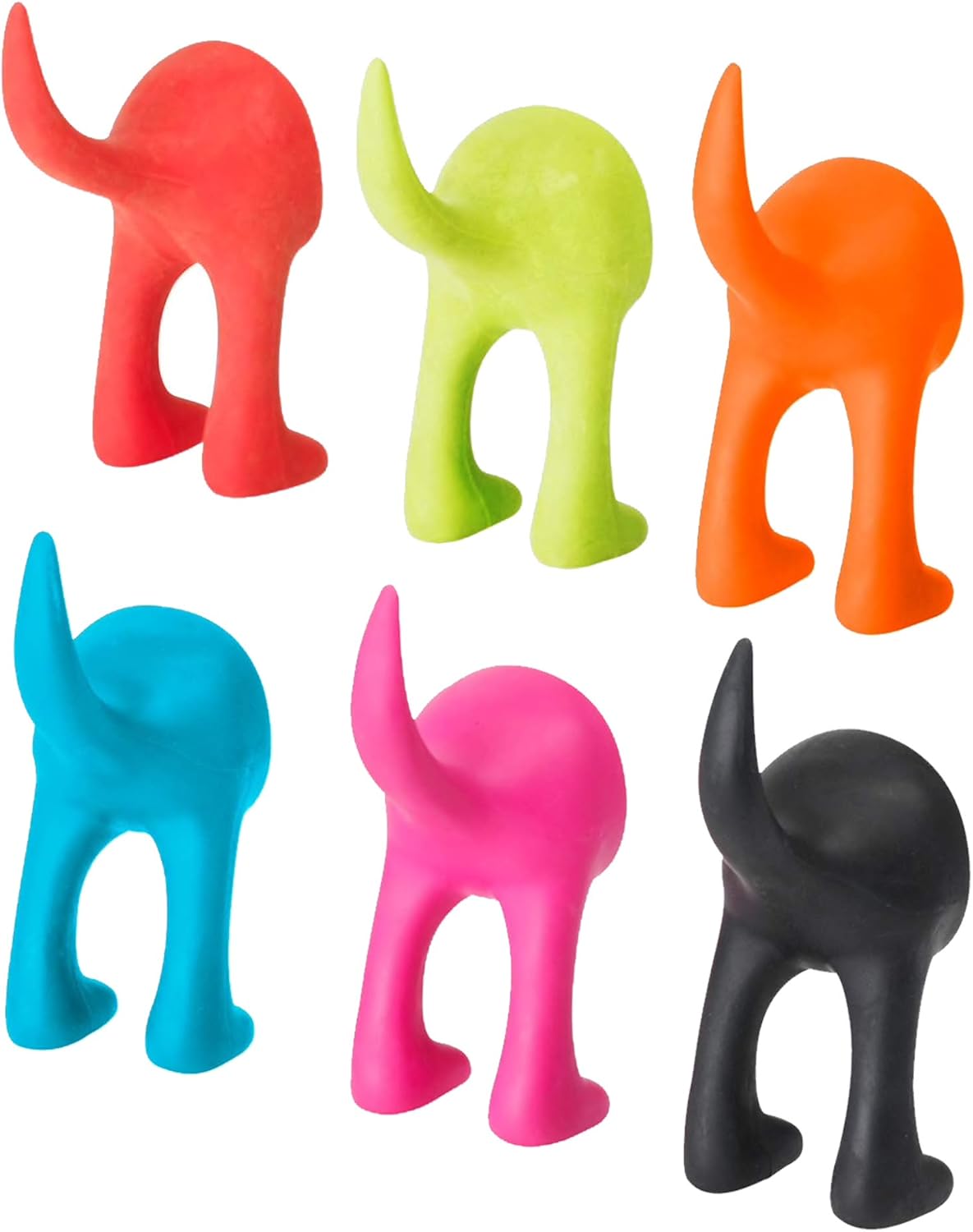 Ikea BASTIS Dog Tail Wall Hooks/Hangers 12cm Red/Green/Blue/Pink