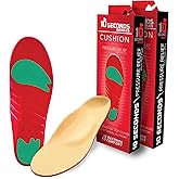10 Seconds Pressure Relief 3030 with Metatarsal Pad – Ultra Cushioned - Medium Arch Support - Medium Arch Height, Trim to Fit, Molds to Foot Plastazote Memory Foam Topper (M 10, W 12) 2-Pack