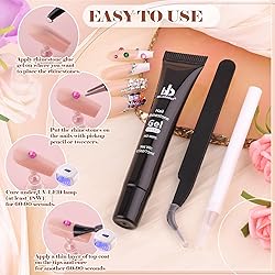 BELLEBOOST Nail Art Rhinestone Glue Gel&2 Boxes