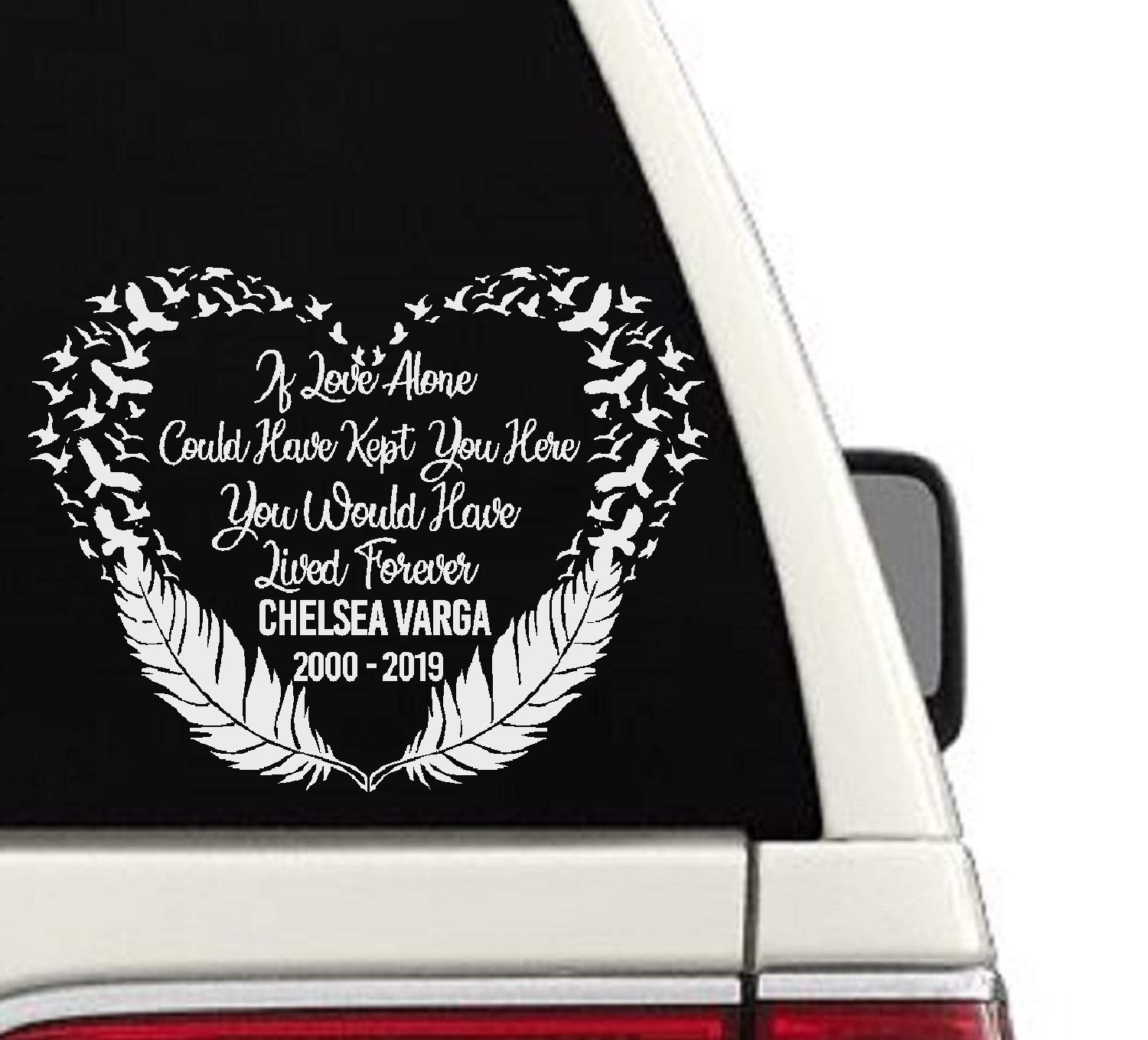 In Memory Of Car Decal CD130 Handmade