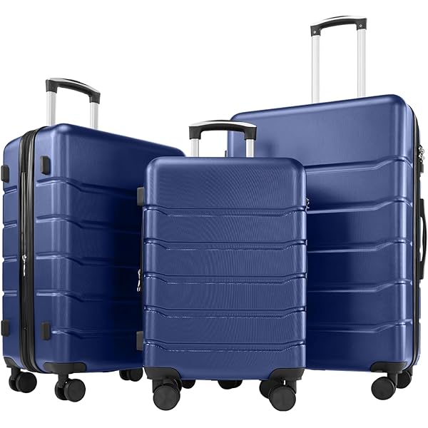 Amazon.com | Merax Luggage Set 3 Piece, ABS Durable Lightweight
