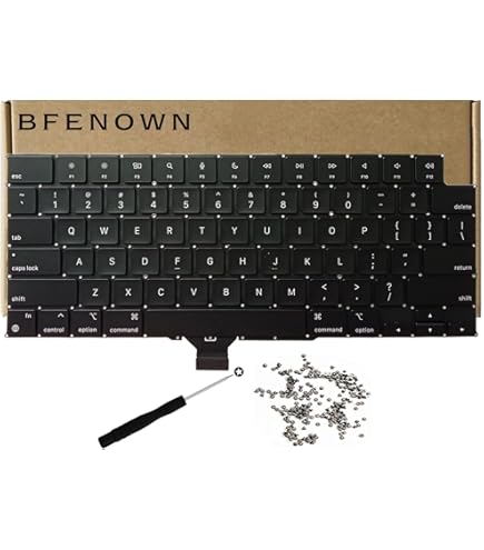 Bfenown Replacement US Keyboard for MacBook Air M2 M3 M4 Retina