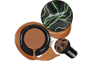 CAHIUYOA Mushroom Head Air Cushion CC Cream BB Cream Mushroom Head Foundation Full Coverage Foundation Makeup Long Lasting Moisturize Matte Concealer - 06 Medium Deep