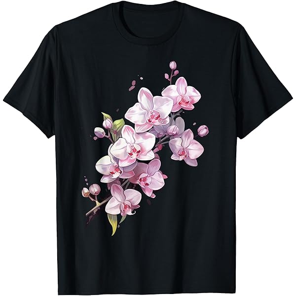 Amazon.com: Womens Beautiful Orchid Flower on floral Orchid V-Neck