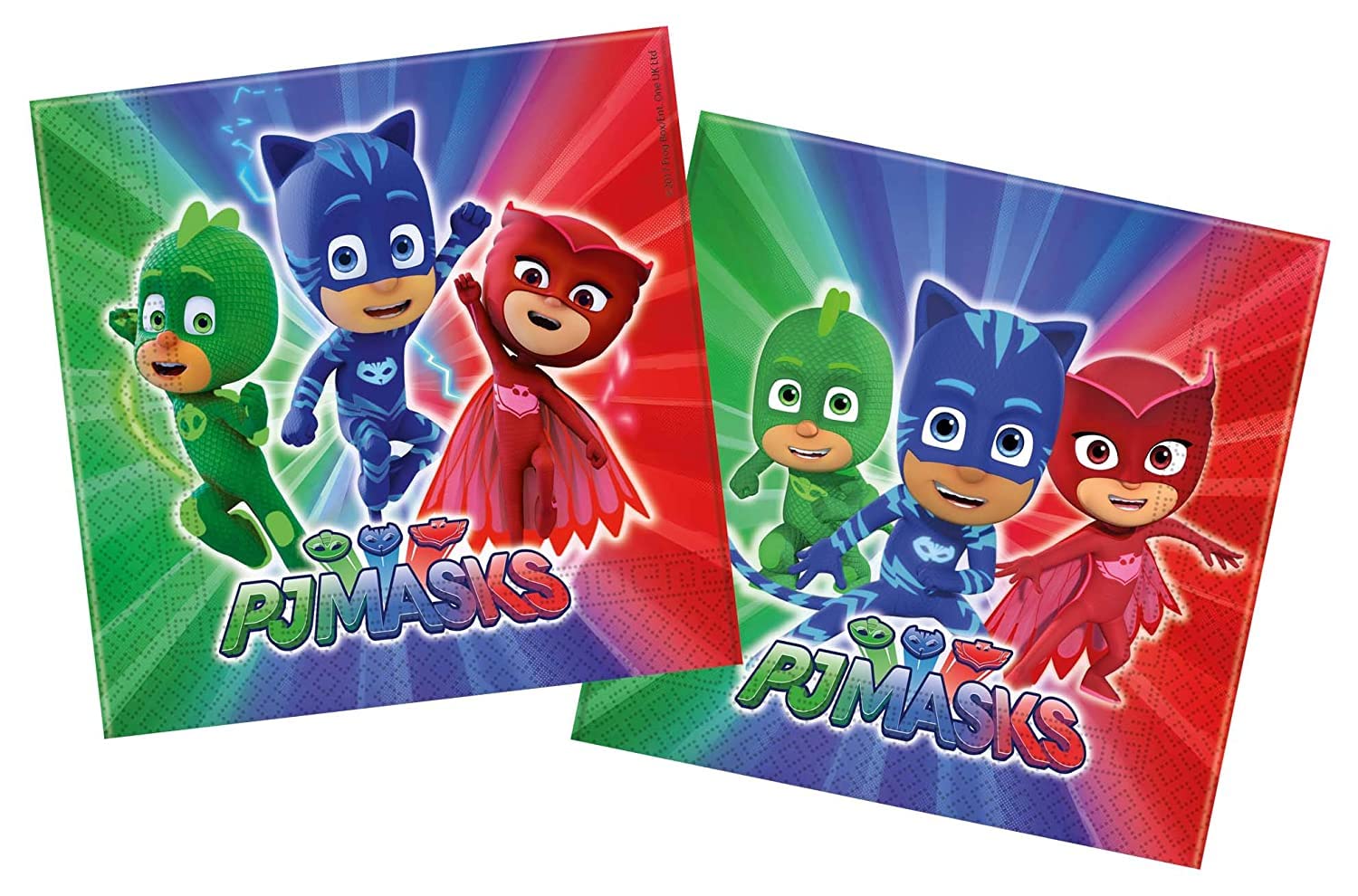 Procos 88633 Napkins Pj Masks Blue/Green/Red, One-Size