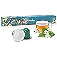Jasmine Green Tea Pods 10 Count,Premium Jasmine Green Tea,Non-GMO & Recyclable, Compatible with Nespresso Original line,10 Count (Pack of 1)