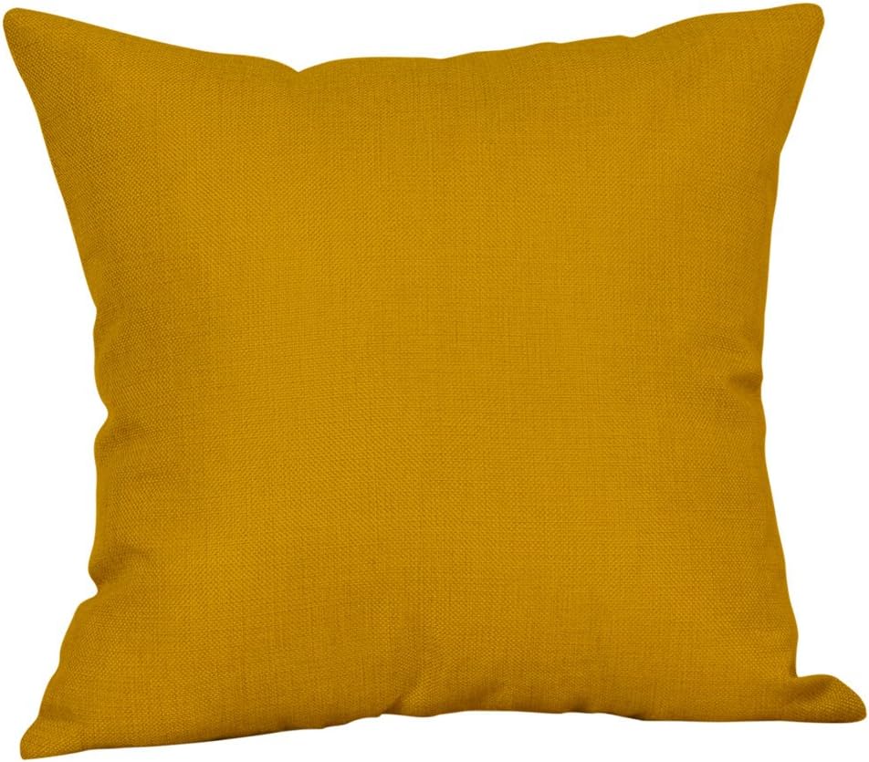 ZEELIE Home and Garden pillow case Decorative Mustard Pillow Case Yellow Geometric Fall Autumn Back Car Neck Home Sleeping Simulation Stake Bedding Cover Home Decor Suitable to Your Life
