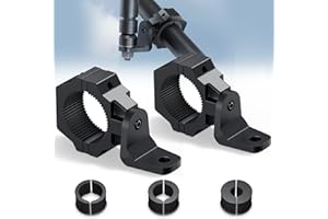 Ehaho 2 Pack UTV Whip Mount,Heavy Duty UTV Flag Mount,Adjustable Whip Light Mounting Bracket,for Light Bar, Antenna,Compatible with 1" to 2" Roll Cage of UTV ATV Polaris RZR SXS Can Am