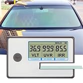 Digital Window Tint Meter - 3-in-1 VL/UV/IR Tint Tester, Auto Calibration | 3-in-1, Tests UV (365nm), IR (950nm) &amp; VL (550nm) Rejection on Film, Glass &amp; Auto Tint, Portable, Professional