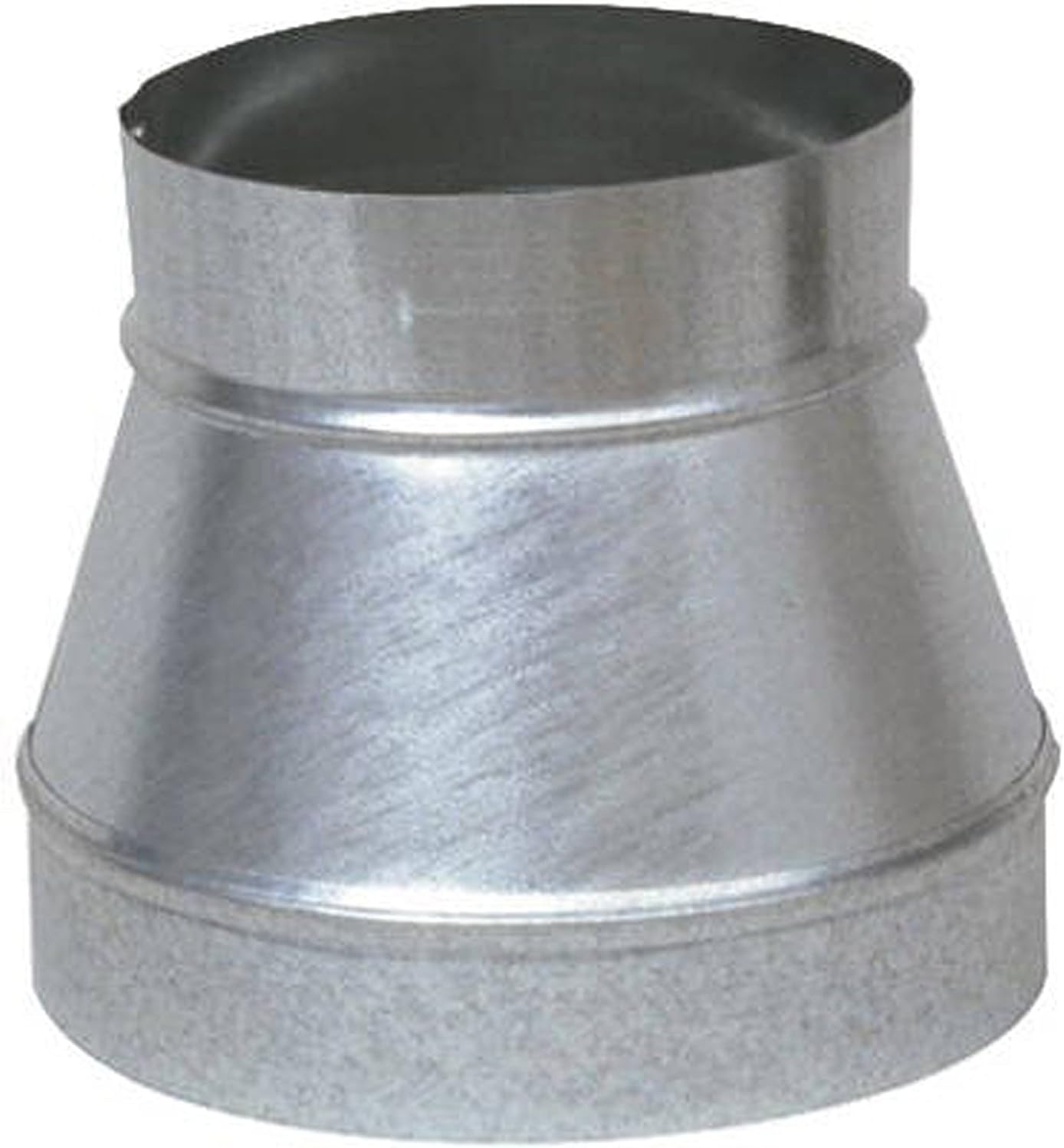 Single Wall Galvanized Metal Duct Reducer 6" to 4" / 6" x 4"