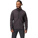 MARMOT Men's Drop Line 1/2 Zip Sweater Knit Jacket, Black Heather, X-Large