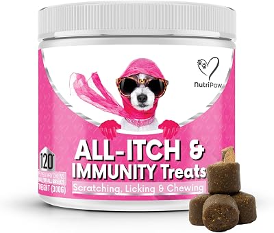 NutriPaw All-Itch Immunity Treats for Dogs – Soothe Paws Eyes Ears Skin