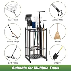Garden Tool Organizer, Yard Tool Tower Rack for