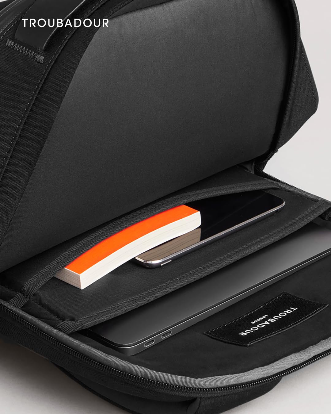 Troubadour Apex 3.0 Compact - 16L Premium Laptop Backpack - Ergonomic & Water Resistant - Designed for Work and Travel - Black