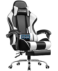 GTPLAYER Gaming Chair, Computer Chair with Footrest
