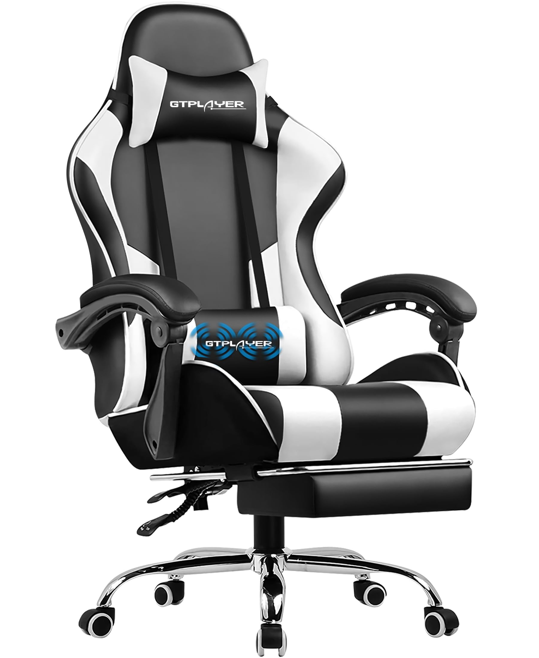 GTPLAYER Gaming Chair, Computer Chair with Footrest