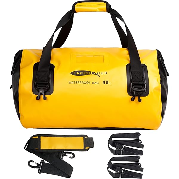 Waterproof Duffel Bag 20L-40L With Welded Seams - Dry Bag For Kayaking, Camping & Travel
