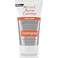 Neutrogena All-In-1 Acne Control Daily Face Scrub to Exfoliate and Treat Acne, Salicylic Acid Acne Treatment, 4.2 fl. Oz (Pack of 3)