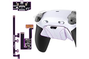 eXtremeRate RISE4 Plus MAX Back Paddles Kit with Clicky Trigger Stops & Rubberized Grip for PS5 Controller BDM-030 040 050 06