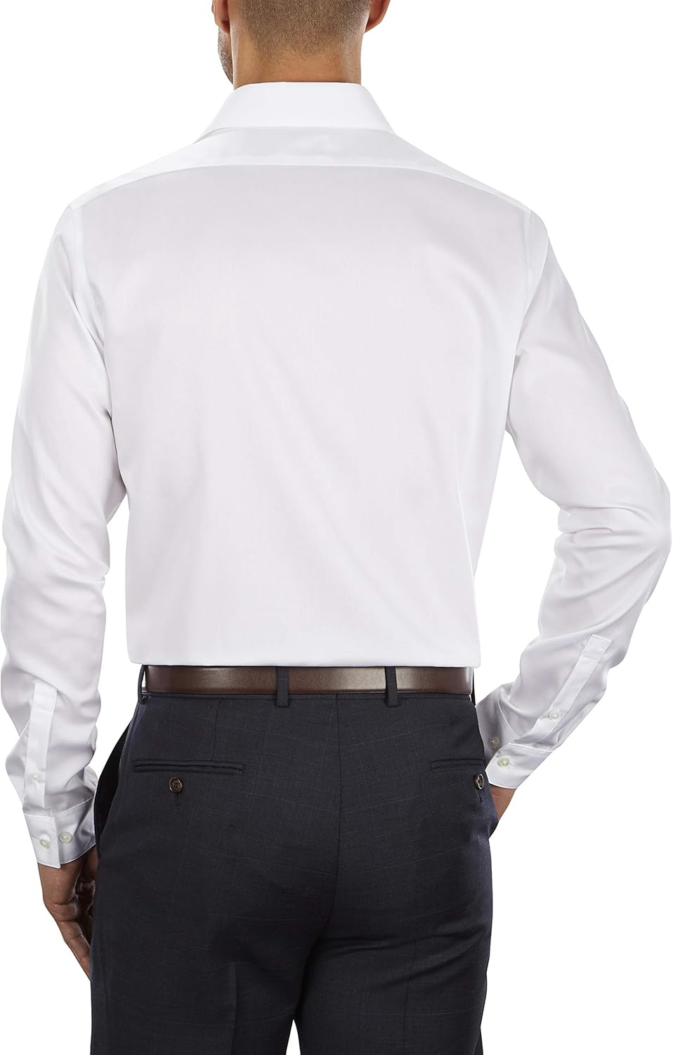 Calvin Klein Men's Dress Shirt Slim Fit Non-Iron Herringbone at  Men’s Clothing store