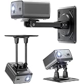 Haweah 3-in-1 Projector Stand, Ceiling Wall Desktop Mount, 360&deg; Swivel &amp; 180&deg; Tilt, 1/4 Inch Screw, ABS Material, Works with Nebula Capsule 3/Air/Pro, XGIMI Halo+/MoGo and Most Projectors (Black)