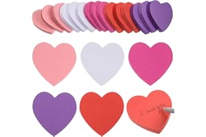 FOBSME 1500 Sheets Heart Shaped Sticky Notes 3x3 Inch Assorted Color Sticky Notes Cute Sticky Memo Pads Self Stick Note Pads for Office School Business Valentine's Day Supplies, Removable and Easy to Post