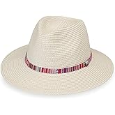 Wallaroo Women's Sedona Fedora - Petite Small or Medium | UPF 50+ Sun Protection | Wide Brim, Packable, Stylish