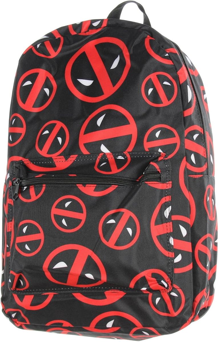 Bioworld Deadpool Logo Print Backpack