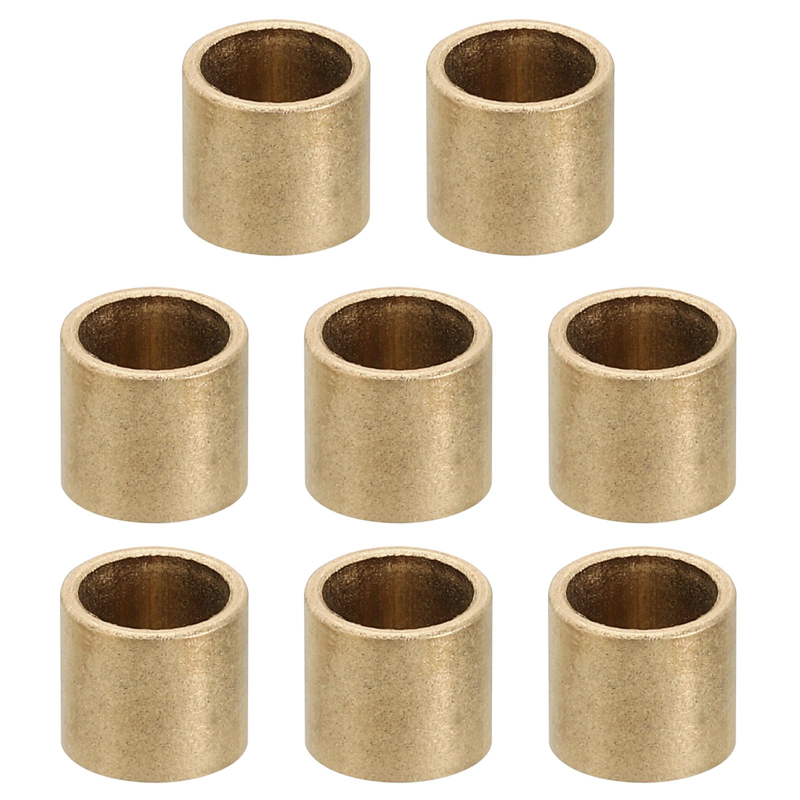 PATIKIL M8 Brass Spacers, 8 Pcs Metal Spacer Brass 8mm ID x 10mm OD x 8mm L Brass Spacers Screw Standoff for 5/16 Inch or M8 Screw