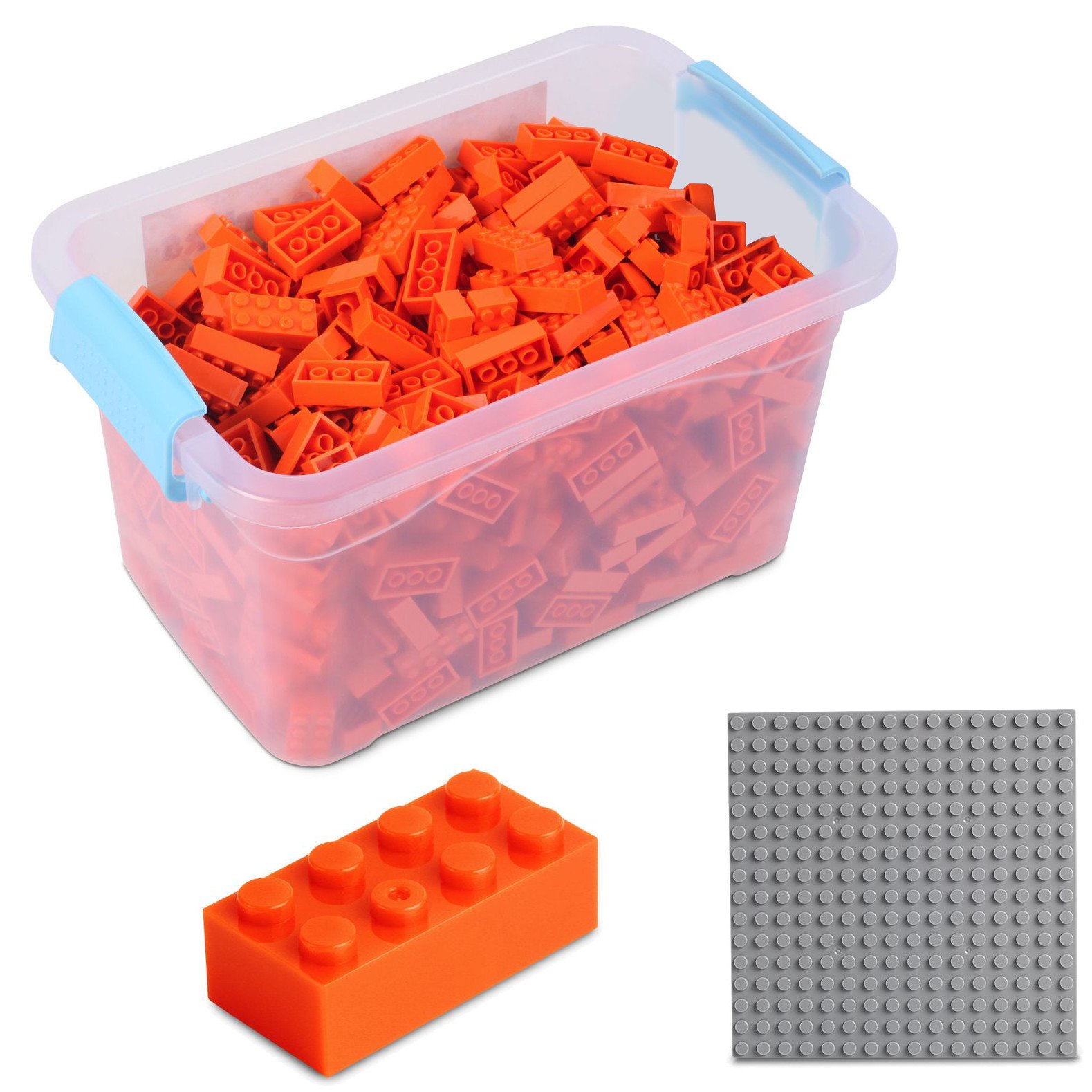 Katara 1827 Set of 520 Construction Bricks with Baseplate, Compatible with Lego, Sluban, Papimax, Q-