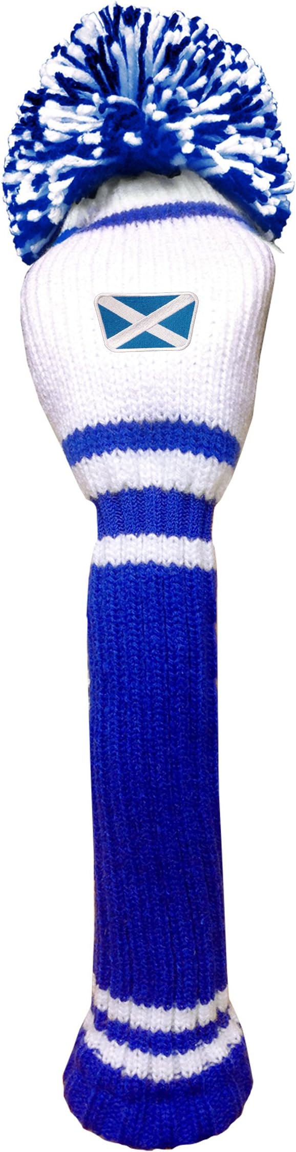 Asbri Golf Pom Pom Fairway Woods Scotland Head Cover - Blue