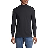Lands' End Men's Super-T Cotton-Blend Mock Turtleneck Shirt