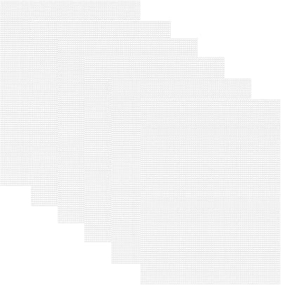 iHMeiju Plastic Canvas Sheets 6 Pack 10.5x13.5 Inches Craft Mesh Eye Mesh