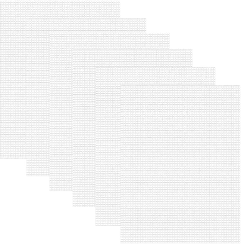 iHMeiju Plastic Canvas Sheets 6 Pack 10.5x13.5 Inches Craft Mesh Eye Mesh