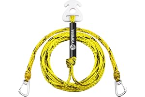 YOFIDRA Boat Tow Rope for 1-6 Rider towable Tubes 60ft, with Storage Bag and Rope Keeper